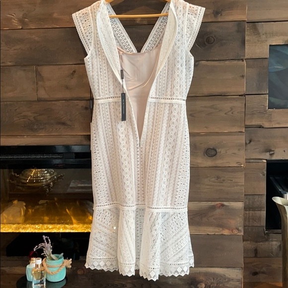 Elie Tahari Florance Dress in Fresh Pearl - Picture 7 of 16